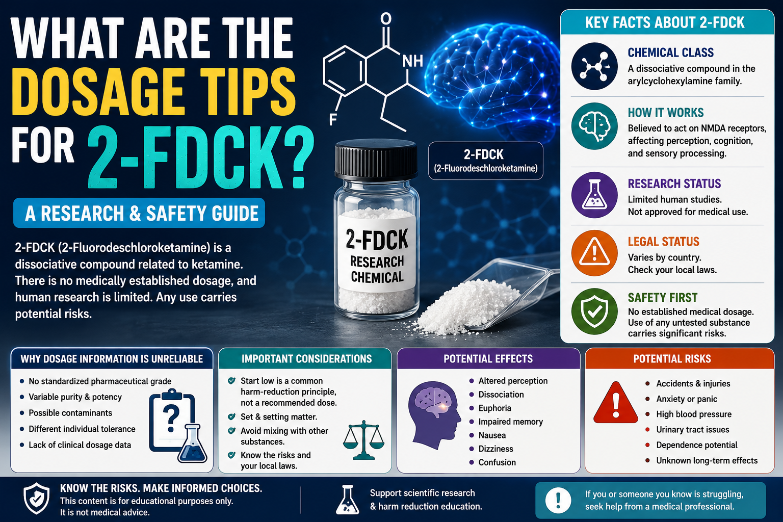 What Is 2-FDCK? Research, Pharmacology, Risks, and Safety Considerations